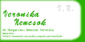 veronika nemcsok business card
